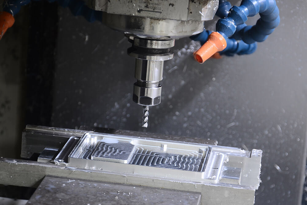 3-axis CNC milling setup