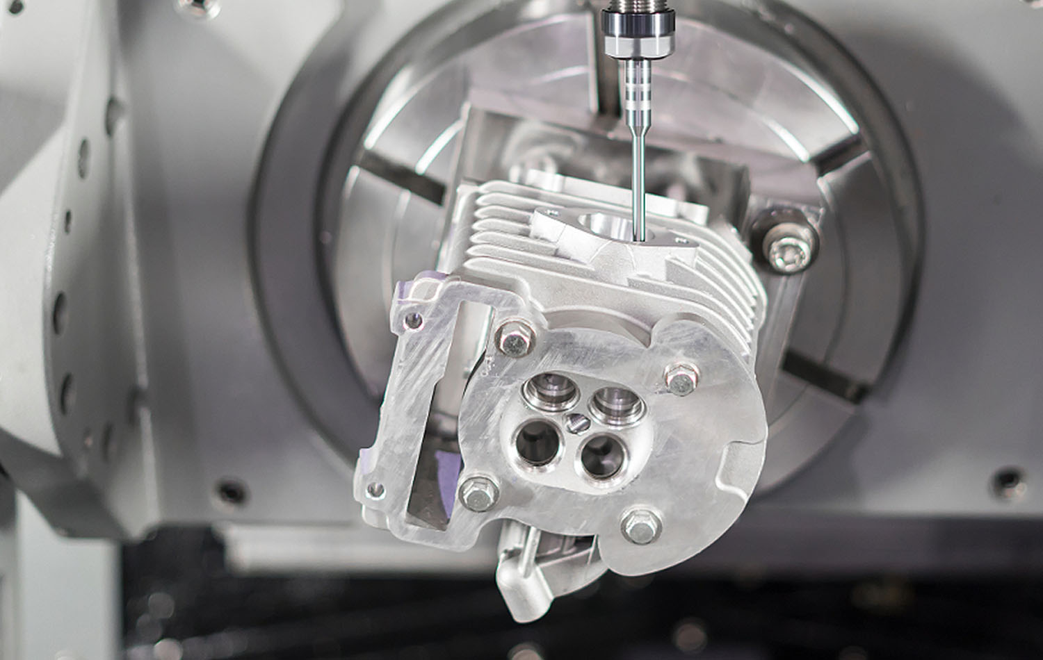 5-axis CNC milling setup