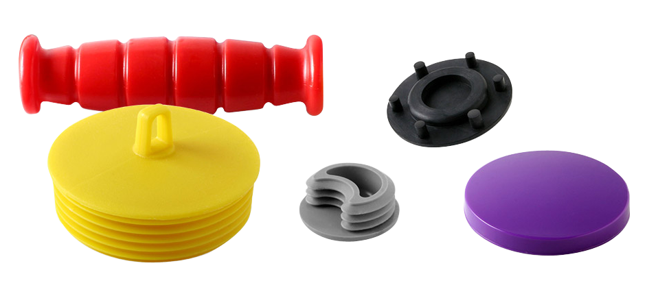Custom injection molded plastic parts in several shapes