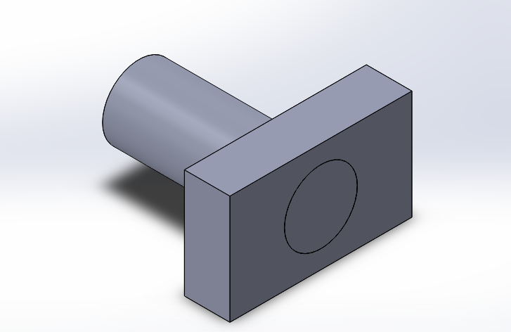 Clearance fit between a shaft and hole showing visible gap for free movement