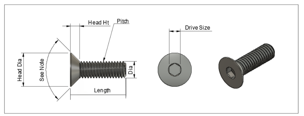 flat screw head